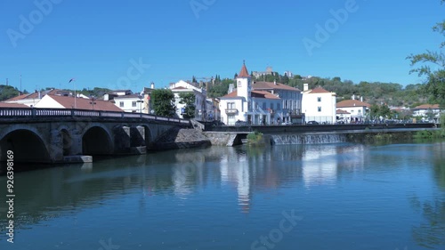 old templar portuguese city Tomar Portugal 4k