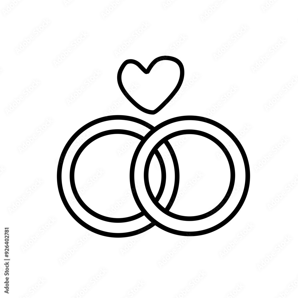wedding line icon
