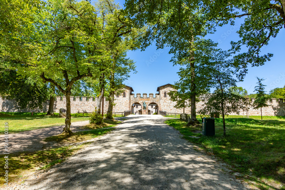 main gate of the Roman fort Saalburg near Frankfurt, Germany main gate of the Roman fort Saalburg near Frankfurt, Germany