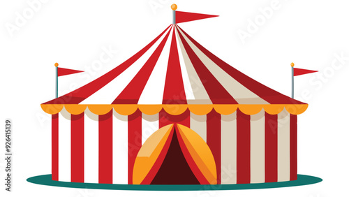 circus tent vector illustration on white background