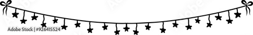 Handdrawn Doodle Star Bunting Banner