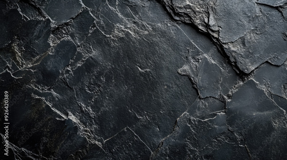 Fototapeta premium Dark concrete texture background with a mix of rough and smooth areas, perfect for a dynamic and engaging design banner element.