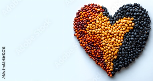 Lentils and Split Peas, Lentils and Split Peas isolated on white background, Lentils and Split Peas background, space for text 