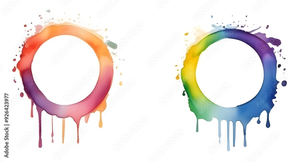 A rainbow stain ring