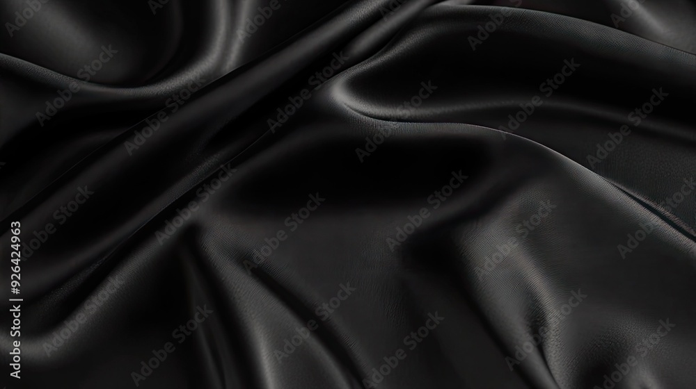 Fototapeta premium Elegant black background with a faint glow and smooth texture, perfect for high-end design themes and luxury branding.