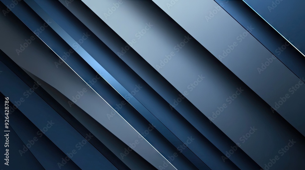 Futuristic vector illustration of geometric blue-grey shadow lines on a sleek background. The abstract design features a clean, modern look with space for customization. Futuristic vector illustration of geometric blue-grey shadow lines on a sleek background. The abstract design features a clean, modern look with space for customization.