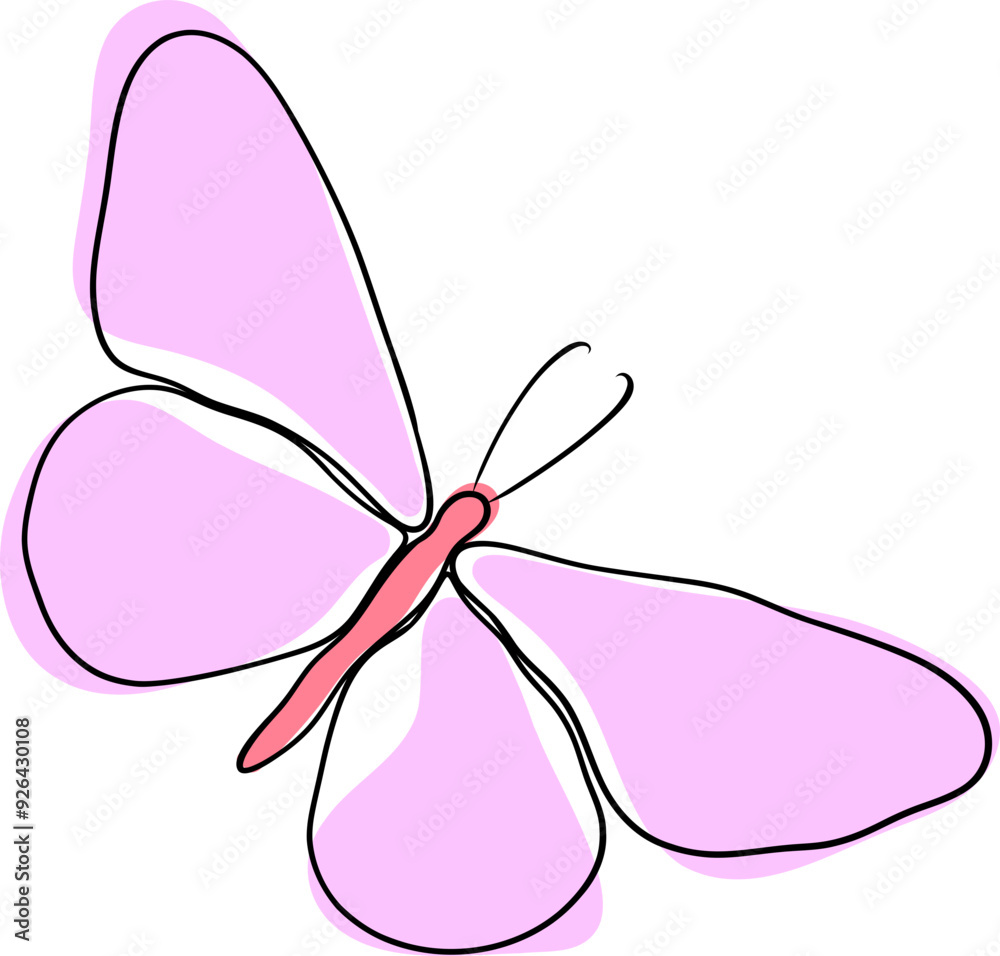 Hand-Drawn Doodle Butterfly Hand-Drawn Doodle Butterfly
