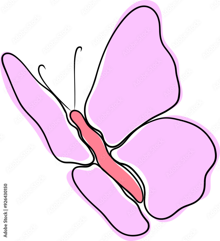 Hand-Drawn Doodle Butterfly Hand-Drawn Doodle Butterfly