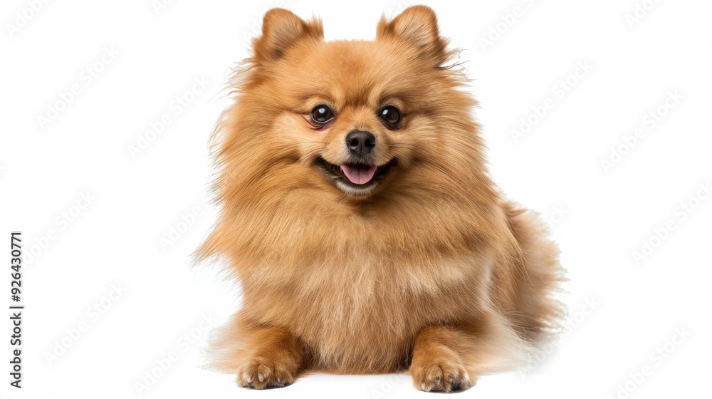 Purebred dog on isolated white background with space for your text Purebred dog on isolated white background with space for your text