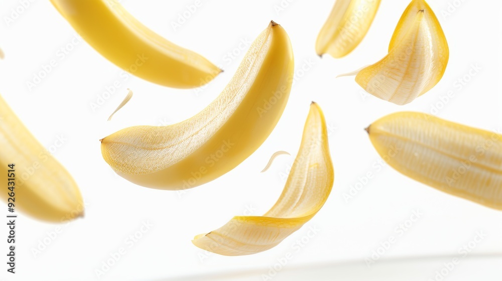 Bananas on white background Bananas on white background