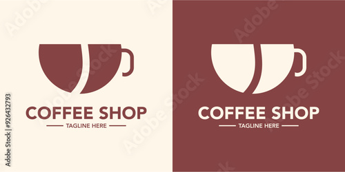 Creative coffee shop logo design