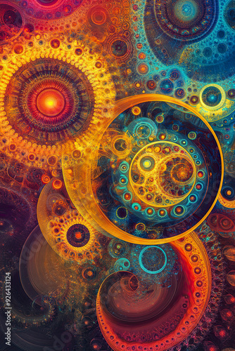 Vertical Book Cover Template Abstract