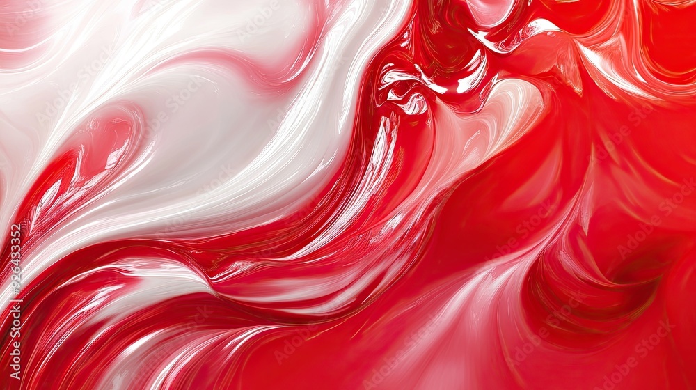 Modern abstract background with bold red and white swirls creating a dynamic and energetic visual. Perfect for contemporary designs and digital media. Modern abstract background with bold red and white swirls creating a dynamic and energetic visual. Perfect for contemporary designs and digital media.
