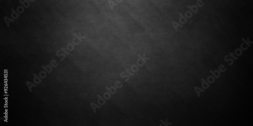Dark Black background texture, old vintage charcoal black backdrop paper with watercolor. Abstract background with black wall surface, black stucco texture. Black gray satin dark texture luxurious.
