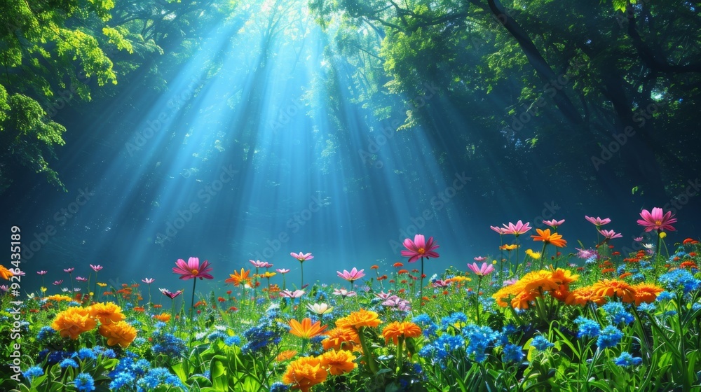 Craft a whimsical Valentines Day background with a magical forest glade, where fairies and woodland creatures gather to celebrate love Craft a whimsical Valentines Day background with a magical forest glade, where fairies and woodland creatures gather to celebrate love