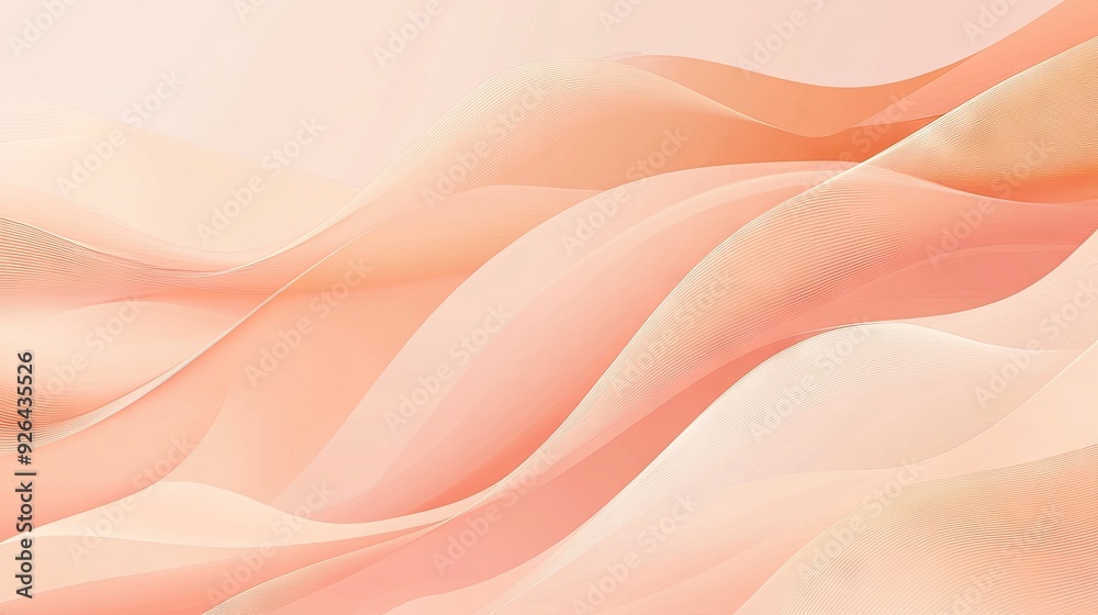 Peach-colored background with abstract wavy shapes, offering a trendy and elegant design template for your next banner or poster. Peach-colored background with abstract wavy shapes, offering a trendy and elegant design template for your next banner or poster.