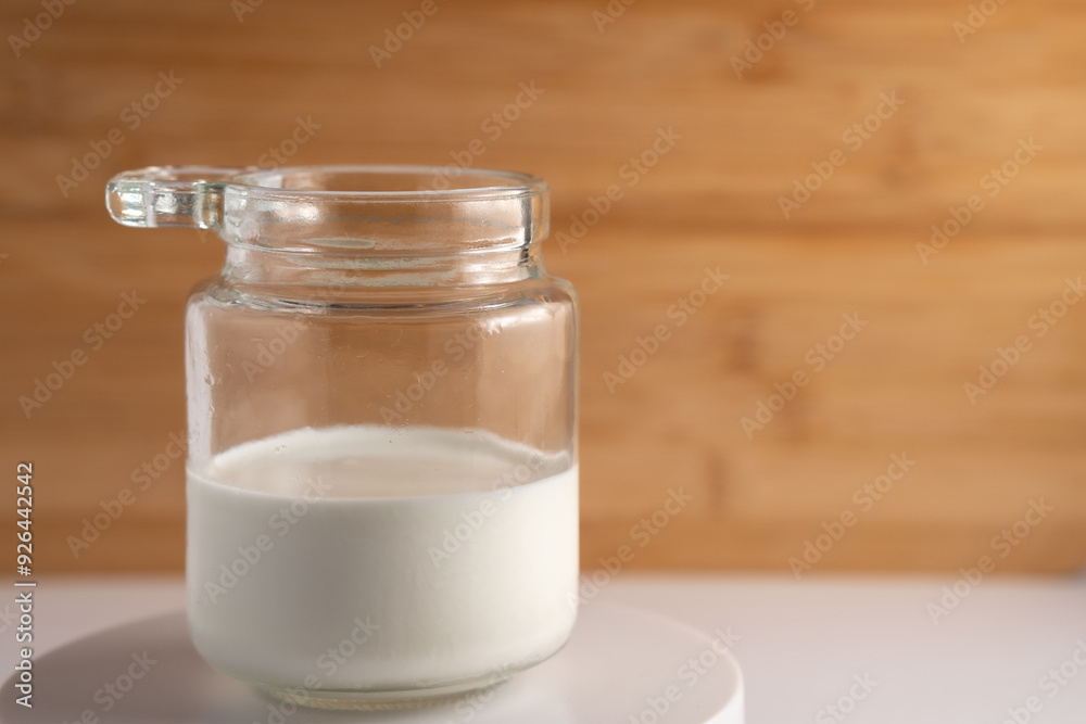 milk Glass jar cream White milk Glass jar cream White