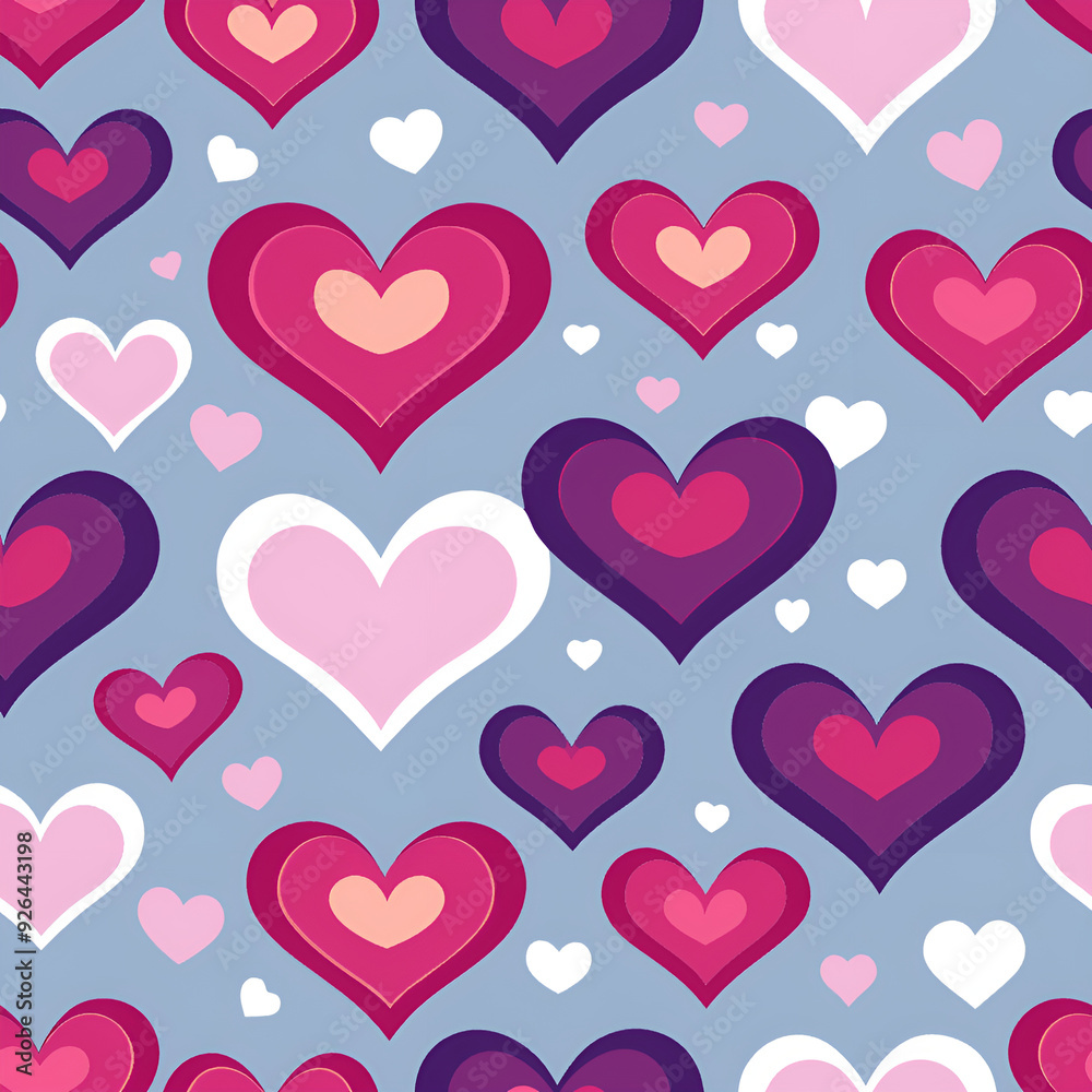 seamless pattern with hearts seamless pattern with hearts