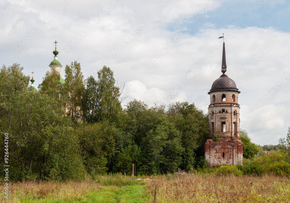 Ruins of former Spaso-Sumorin Monastery in Totma town, Vologda region, Russia Ruins of former Spaso-Sumorin Monastery in Totma town, Vologda region, Russia