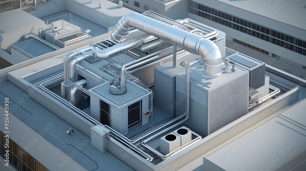 Beautiful view of Luxury Sustainable Apartment Building Energy Efficient Hvac Systems Selection