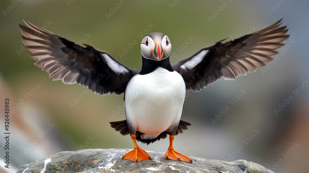 The Atlantic Puffin, nicknamed the sea clown, is a charming bird with a distinctive look. --ar 16:9 --v 6.1 Job ID: 046f0573-fcfe-4215-97d0-f602fae5eab8 The Atlantic Puffin, nicknamed the sea clown, is a charming bird with a distinctive look. --ar 16:9 --v 6.1 Job ID: 046f0573-fcfe-4215-97d0-f602fae5eab8