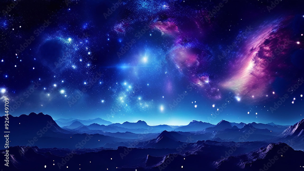 Fototapeta premium Cosmic Night Sky