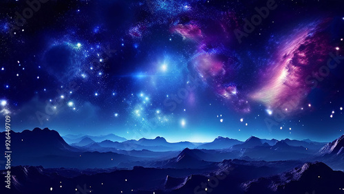 Cosmic Night Sky