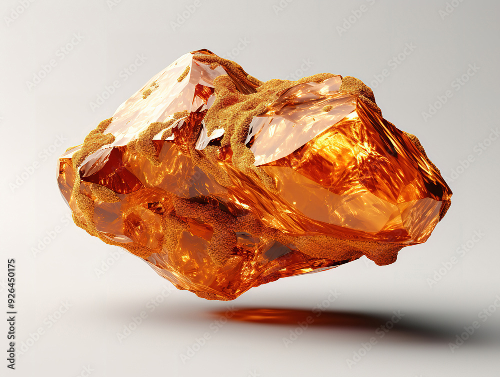 Excellent Featuring a amber , isolated on white background , high quality, high resolution
