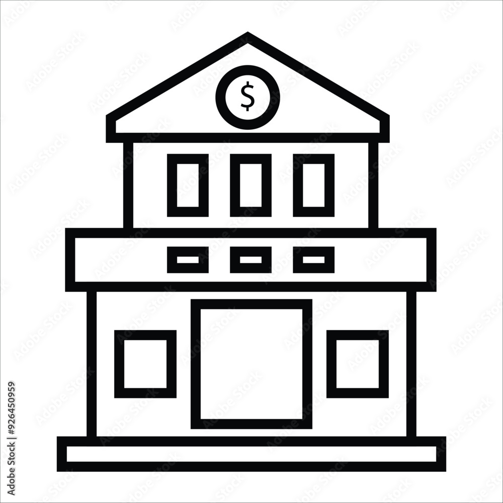 Basic icon; vector; line; bank; symbol; outline; illustration; sign; flat; business; design; money; template; finance; concept; banking; thin; web; stroke; linear; graphic; currency; cash; simple; int Basic icon; vector; line; bank; symbol; outline; illustration; sign; flat; business; design; money; template; finance; concept; banking; thin; web; stroke; linear; graphic; currency; cash; simple; int