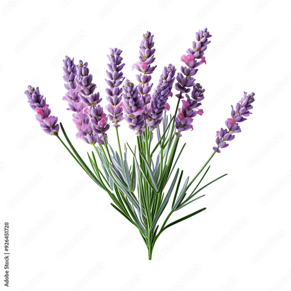 Obraz premium lavender flowers isolated on white