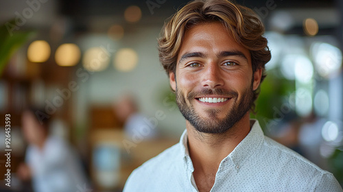 headshot of a handsome man