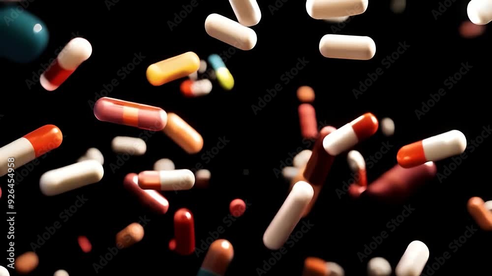 HD pills falling, medicine, drugs, tablets, supplements, vitamins, animation HD pills falling, medicine, drugs, tablets, supplements, vitamins, animation
