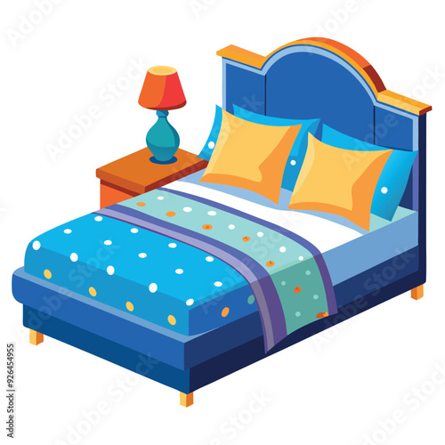 Cozy Bedding Set Vector Design Illustration