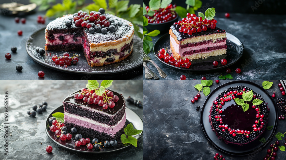 chocolate cake with cherry chocolate cake with cherry