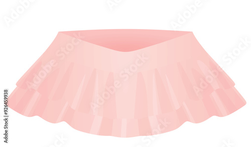 Pink  micro  skirt. vector illustration