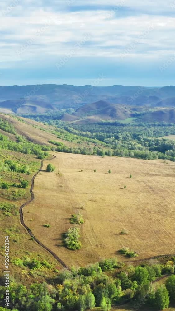 Aerial view of rural area during summer Aerial view of rural area during summer