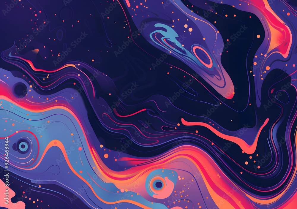 Abstract Purple and Pink Liquid Swirls Background Abstract Purple and Pink Liquid Swirls Background