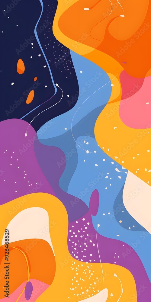 Abstract Colorful Shapes Design Background Abstract Colorful Shapes Design Background