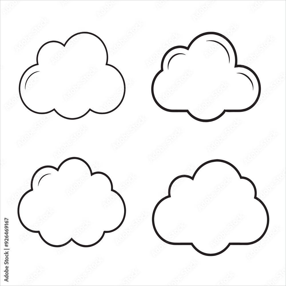 Cloud Icon Vector Illustration Cloud Icon Vector Illustration