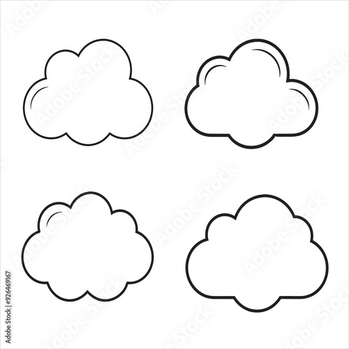 Cloud Icon Vector Illustration 