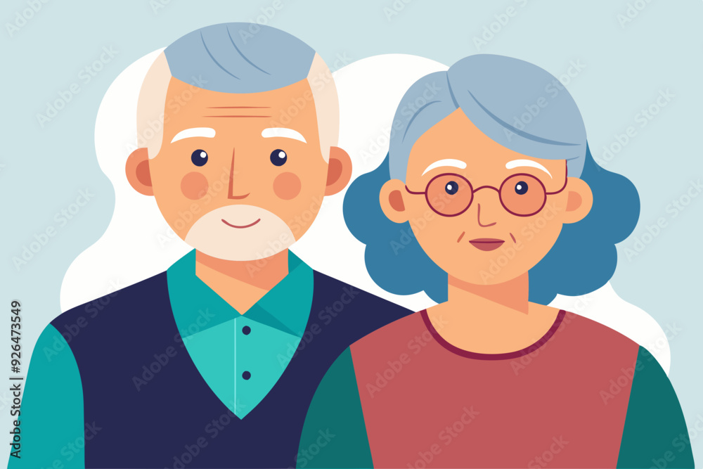 Grandmother and grandfather together. Grandparents. Elderly couple. A man and a woman of old age
Grandmother and grandfather together. Grandparents. Elderly couple. A man and a woman of old age