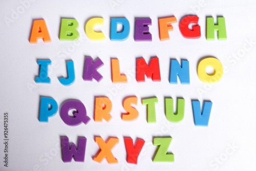 alphabet magnet text
