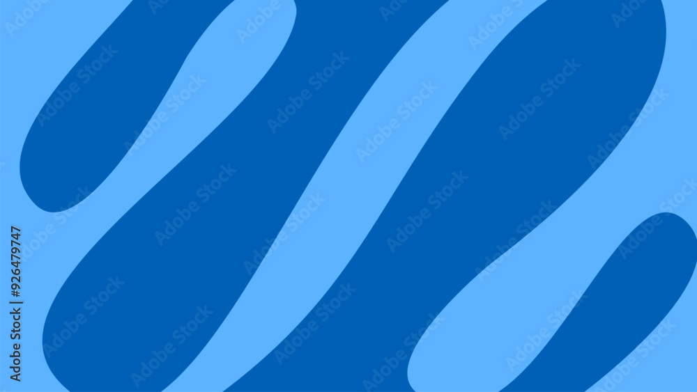 Fototapeta premium abstract wave blue background. Abstract blue color Background for desktop. Abstract curvy blue background. abstract blue vector wallpaper.