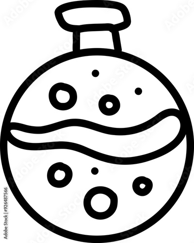 Hand Drawn Doodle Potion Outline