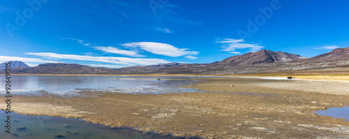National Reserve of Salinas and Aguada Blanca. Located in the department of Arequipa, Peru.