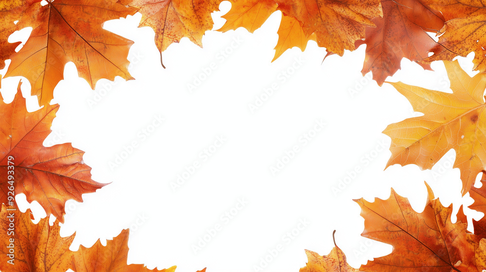 Autumn Leaves Framed Background Wallpaper Autumn Leaves Framed Background Wallpaper
