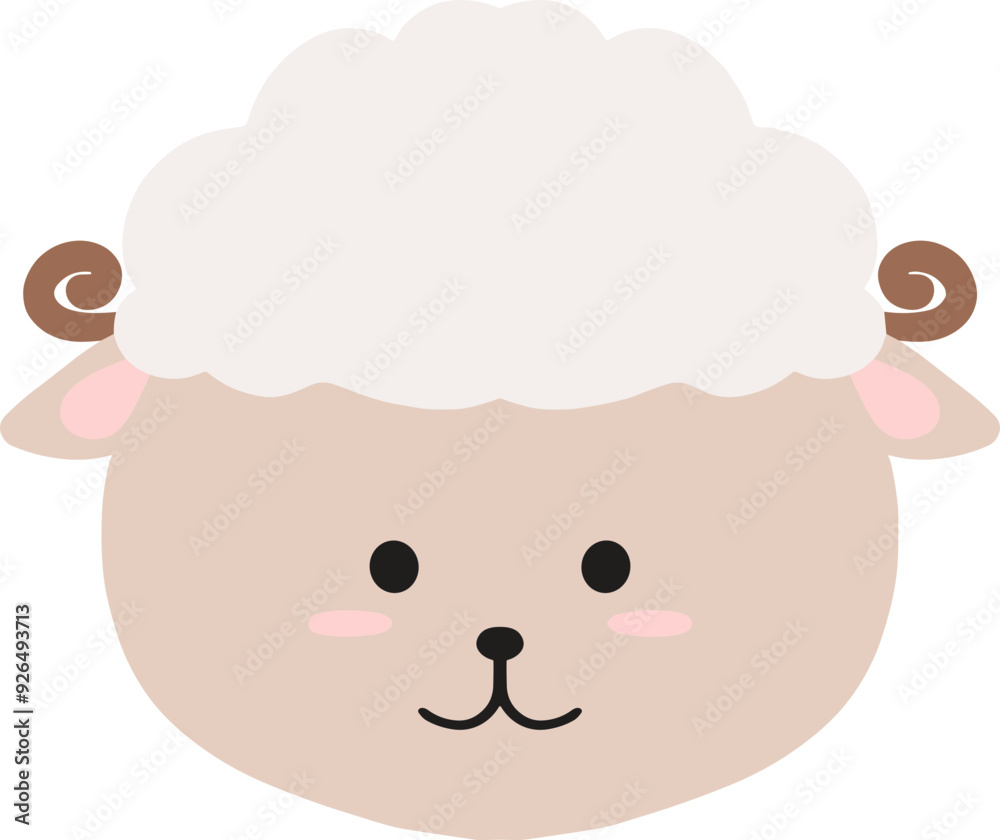 Cute Doodle Sheep Illustration Cute Doodle Sheep Illustration