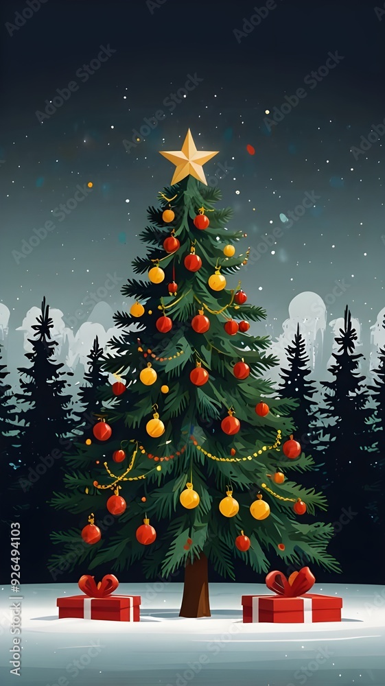 Obraz premium Christmas tree