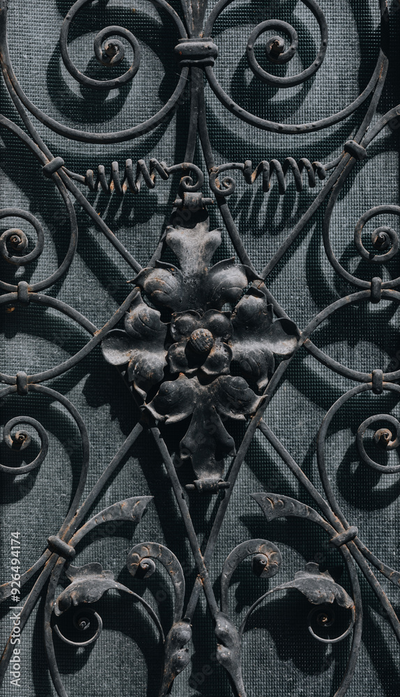 decorative motif in wrought iron decorative motif in wrought iron