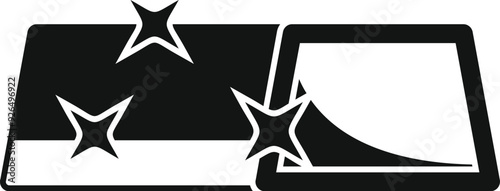 Cleaning cloth wiping surface icon in simple style on a white background